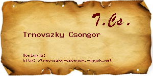 Trnovszky Csongor névjegykártya